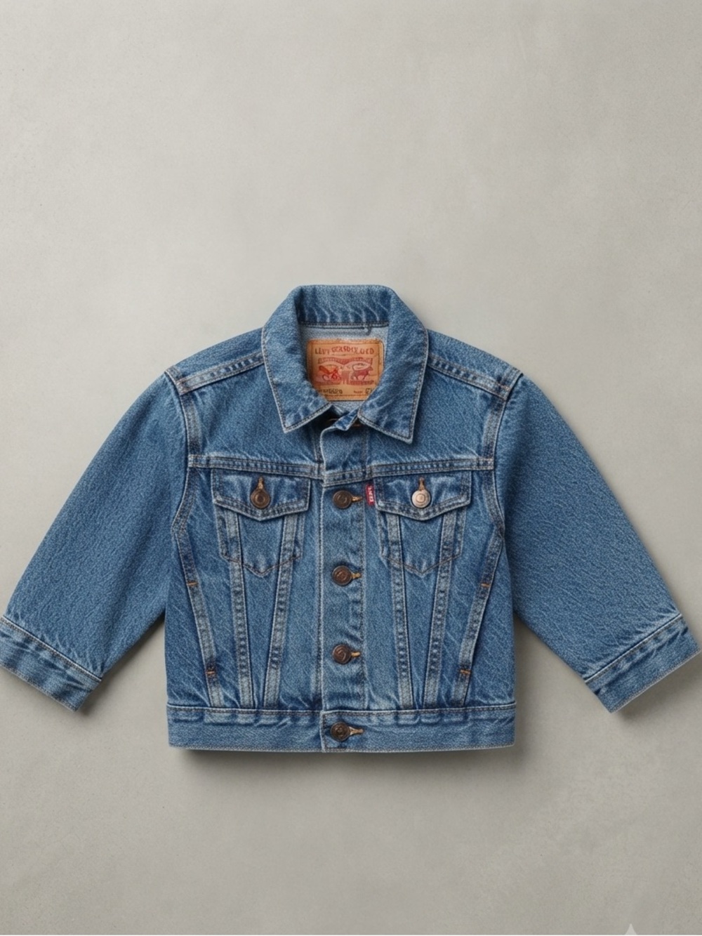 Levi's‎ Kids Medium Blue Denim Trucker Jacket Size 3T